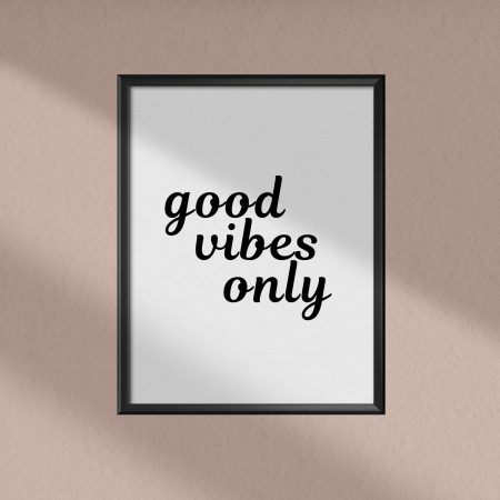 good vibes wall art