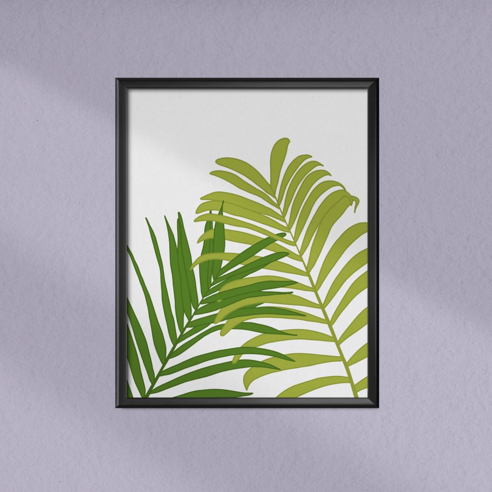 palm leaves art