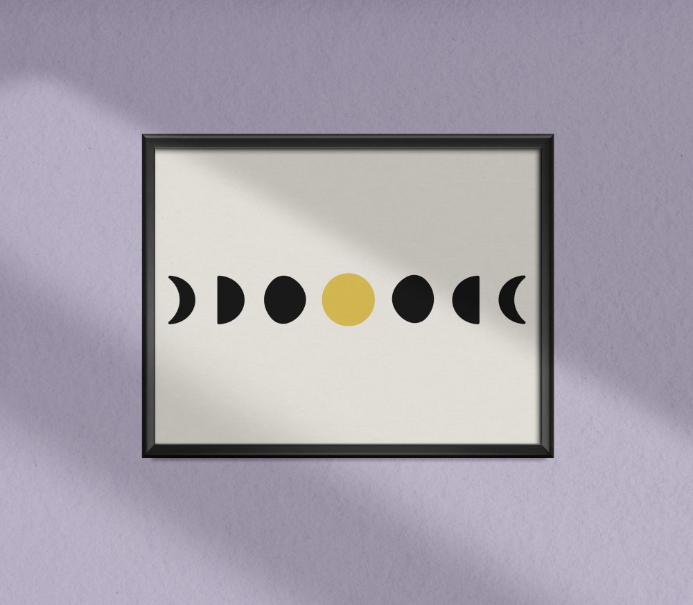moon phases art print