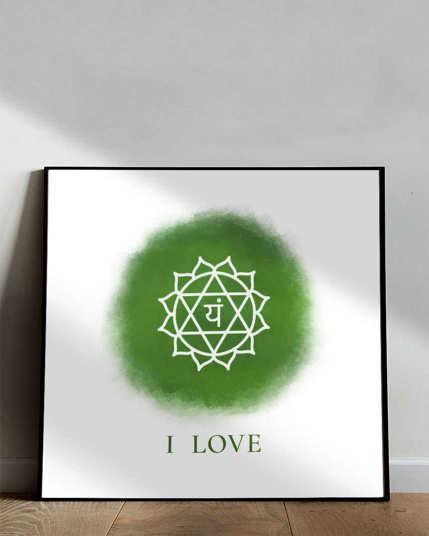 heart chakra poster wall art