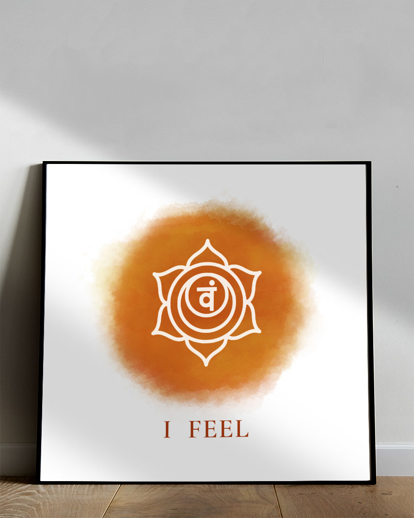 sacral chakra wall art poster