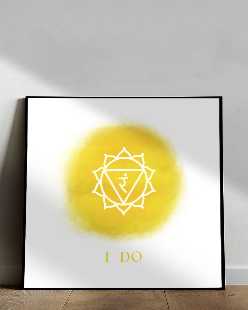 solar plexus chakra wall art poster