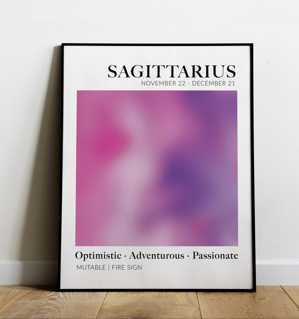 sagittarius art poster