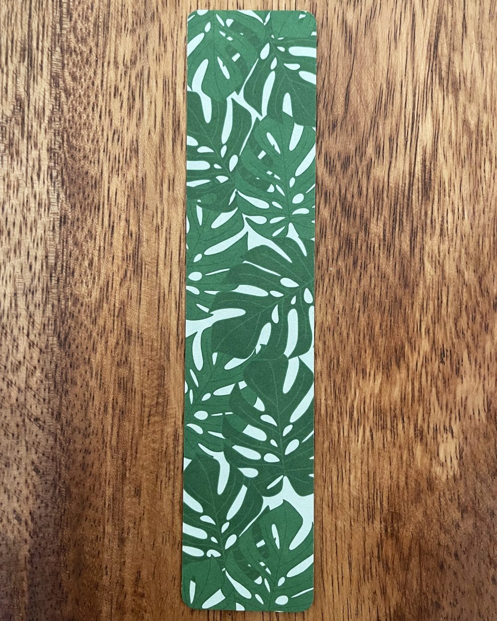 monstera leaf bookmark