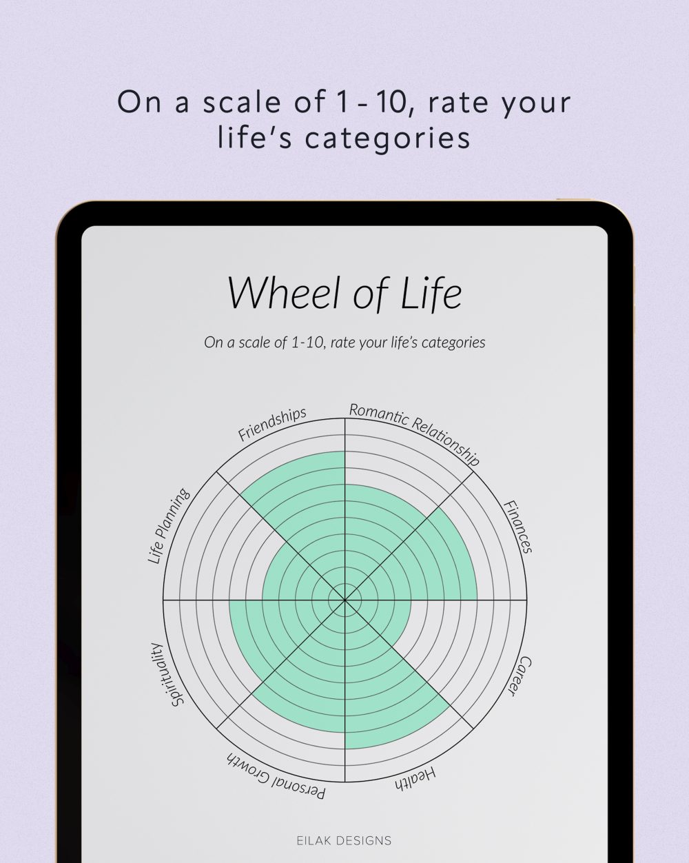 wheel of life worksheet