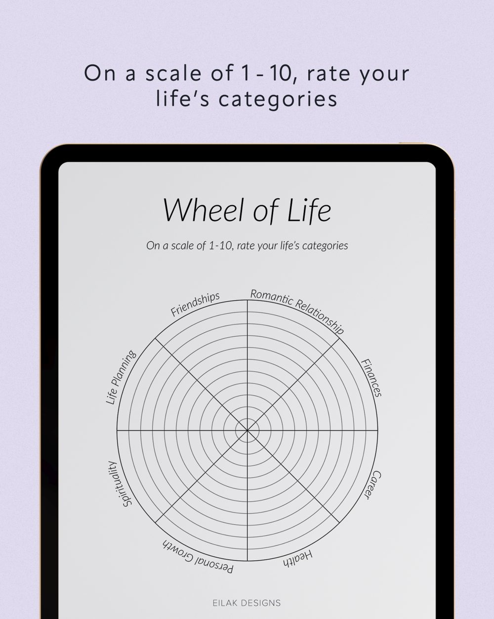 wheel of life worksheet pdf